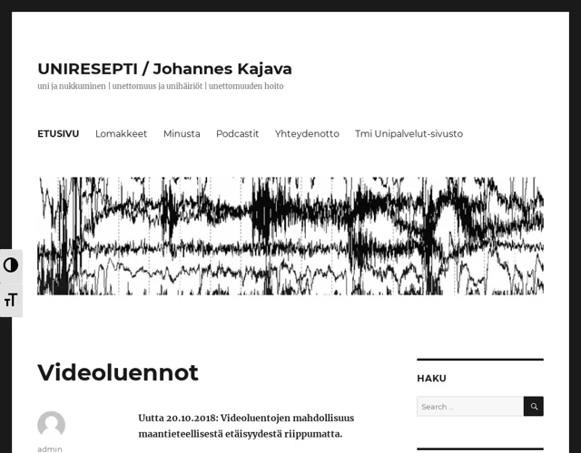 Unettomuuden Hoidon Tarve